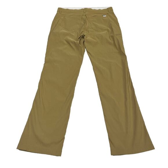 Orvis Tech Pants Mens 36x33 Tan Performance Cargo Pocket Flex Hiking Gorpcore - Picture 2 of 11
